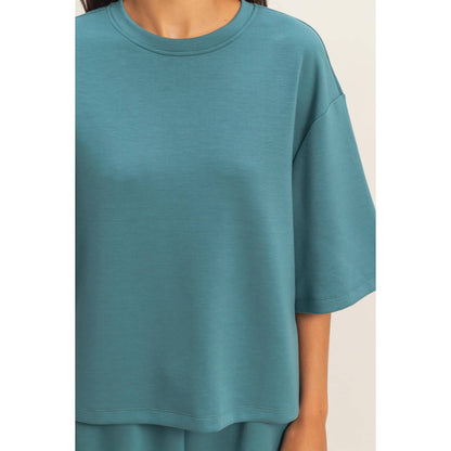 Scuba Short Sleeve Boxy Top