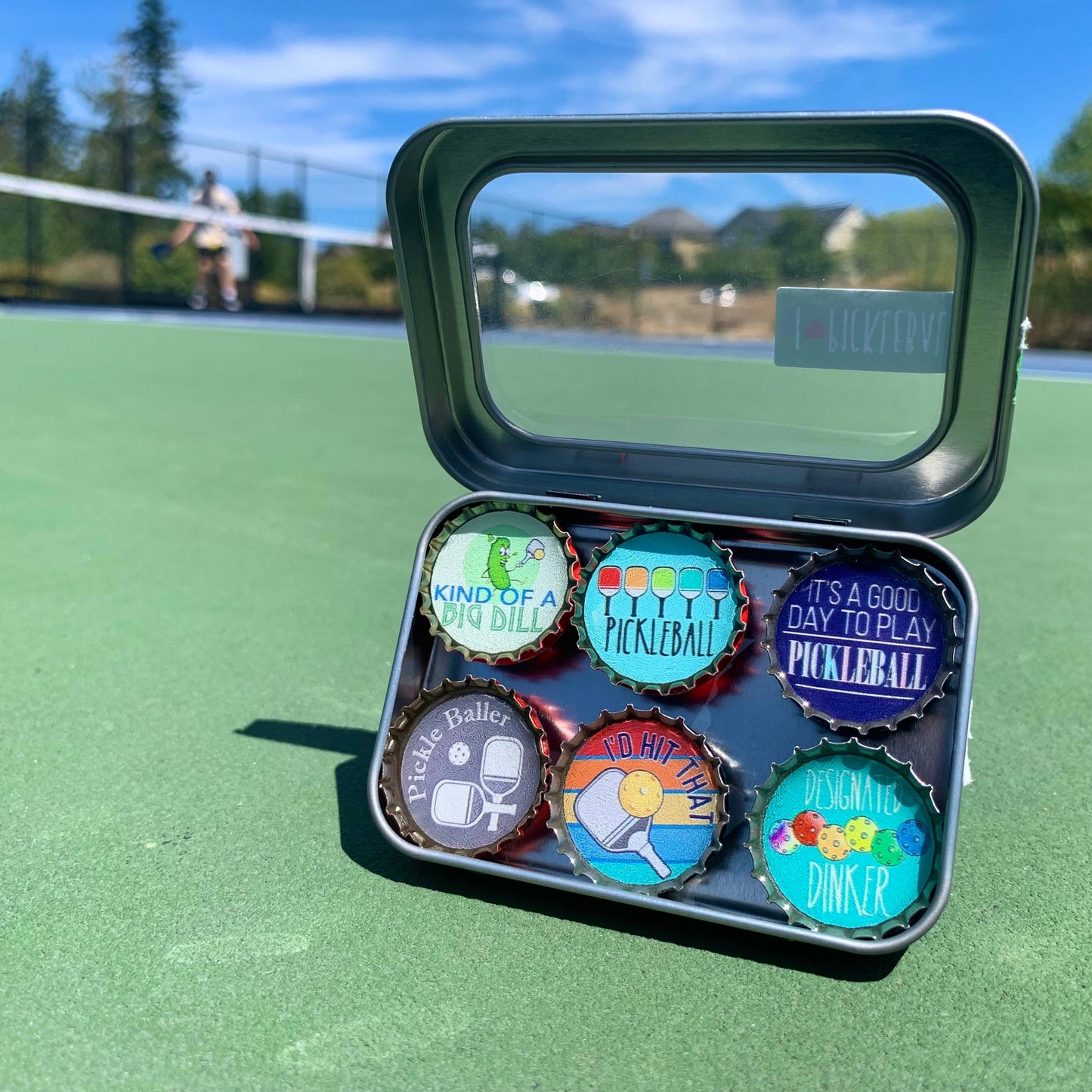 Pickleball Magnets - Spring decor. Handmade & Eco-friendly
