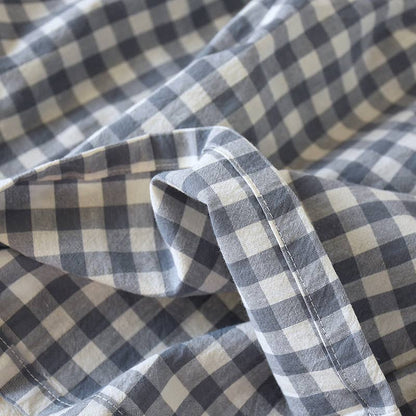 Soft cozy easy Gingham short cotton daily lounge short