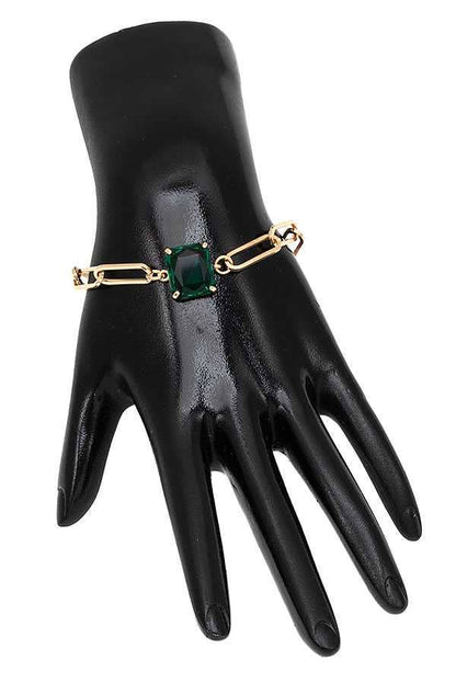 "Ripples of YELLOWSTONE" Jewelry: FACETED GEM CHAIN BRACELET