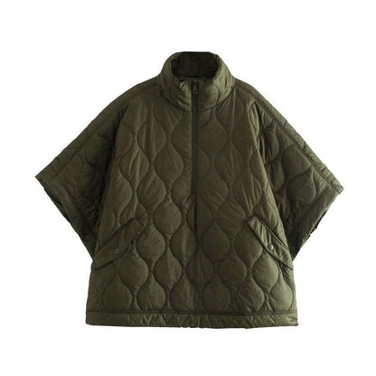 Cape Style Zip Up Coat: Be A Show-Stopper—Simply IRRESISTIBLE