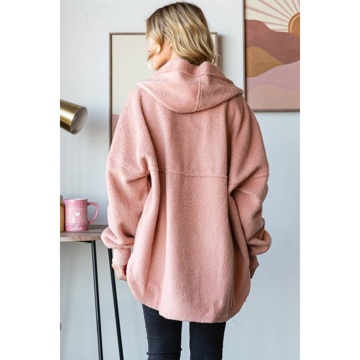 Lightweight Fleece Hooded Jacket