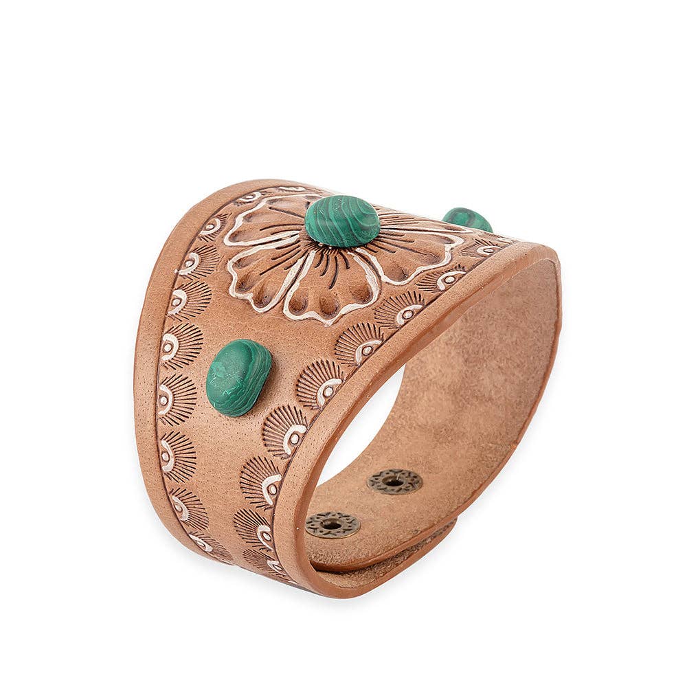 Jasmine's Bloom Cuff Bracelet: Montana Boho Western Spirit Jewelry: