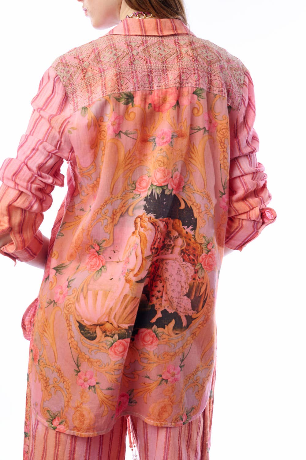 "The Birth of Venus” Shirt | Floral Button Down: FREE SPIRIT DREAMER Series: Boho & Free-People loving styles.