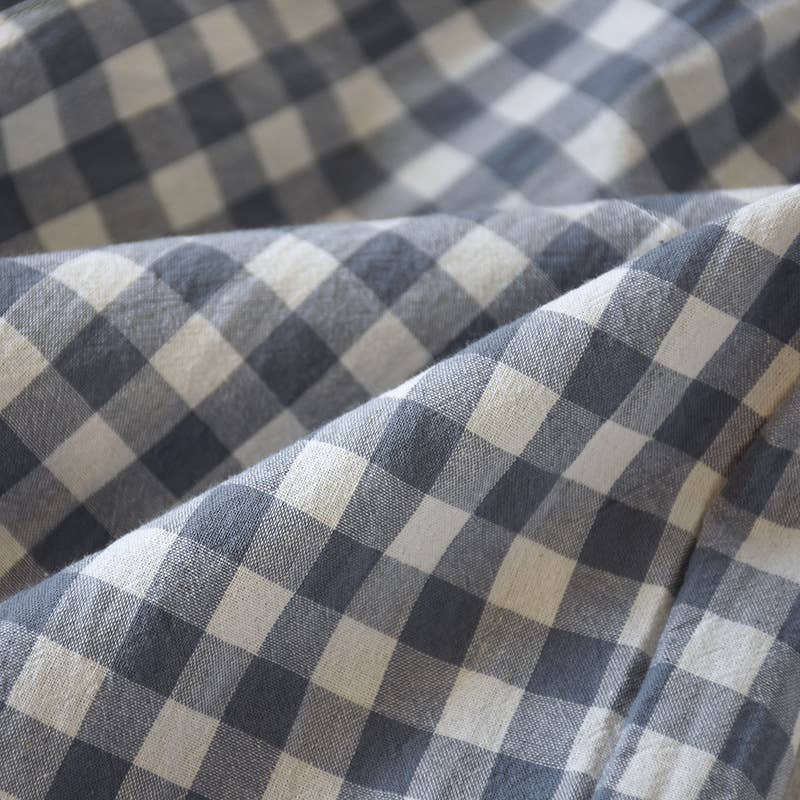 Soft cozy easy Gingham short cotton daily lounge short