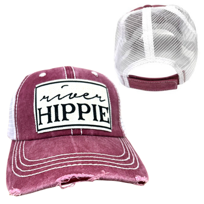 RIVER HIPPIE | UNISEX HAT | DISTRESSED: Montana Boho Western Spirit Accessories