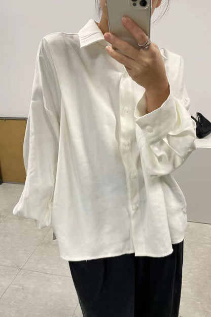 Simply Irresistible, Be the showstopper: Pleated-Back Long Sleeve Blouse