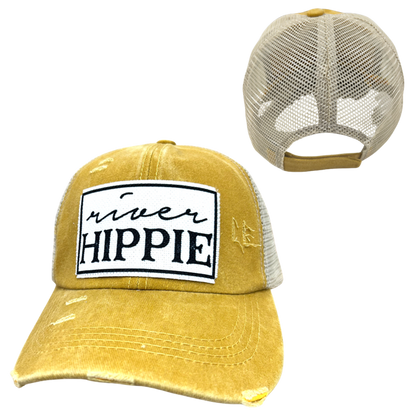 RIVER HIPPIE | UNISEX HAT | DISTRESSED: Montana Boho Western Spirit Accessories