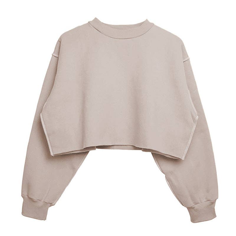 Butter SOFT: Cropped Sweatshirt (Long Sleeve)