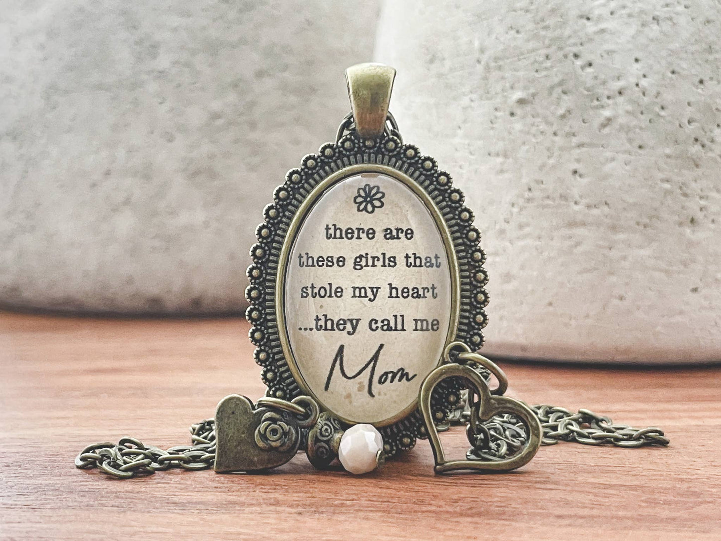These girls stole my heart necklace
