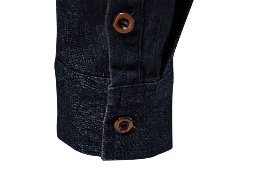 Boyfriend Western vintage relaxed fit denim shirt