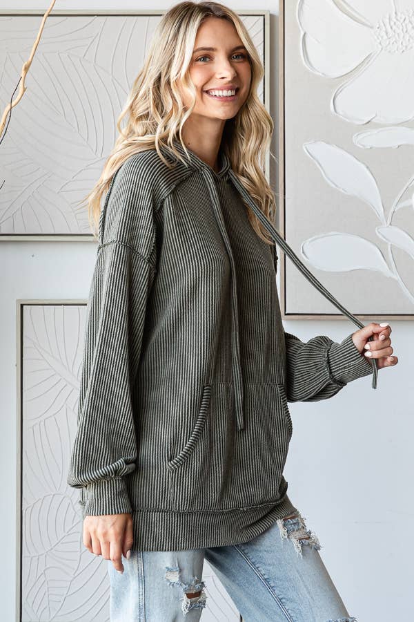 COMFY Series: Solid Rib Hoodie