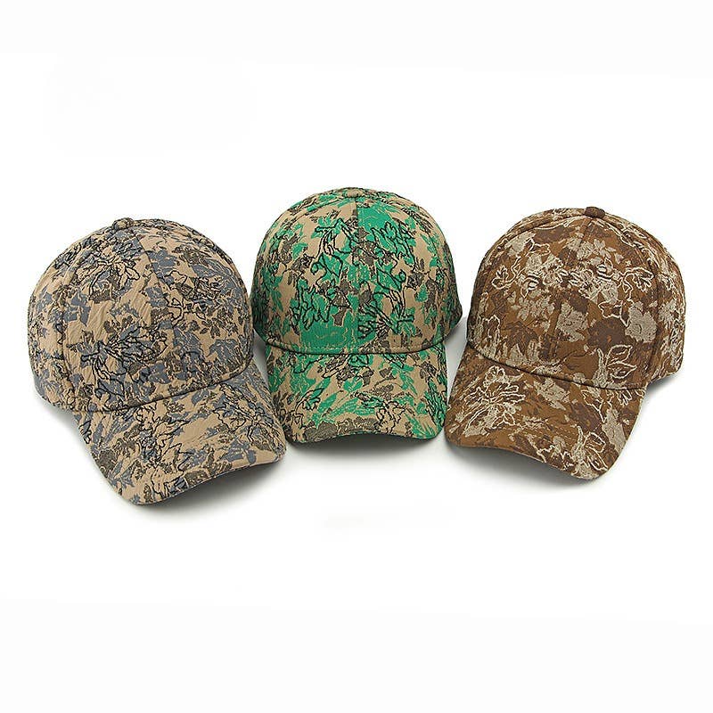 Art Abstract Floral Print Baseball Cap