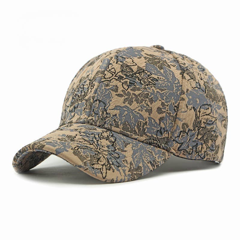 Art Abstract Floral Print Baseball Cap