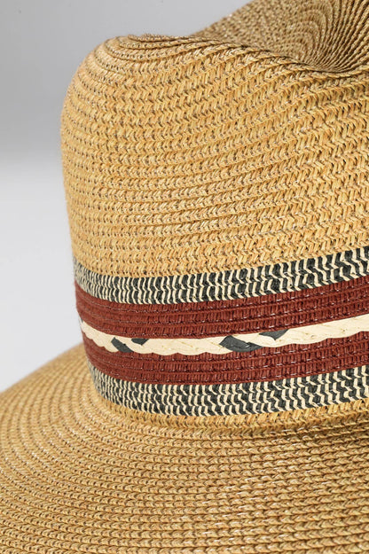 Braided Trim Panama Hat: Montana Boho Western Spirit Accessories: