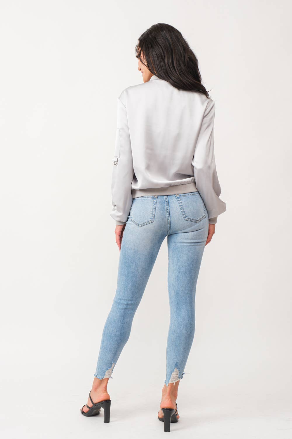 Satin Bomber Jacket: Be A Show-Stopper—Simply IRRESISTIBLE: