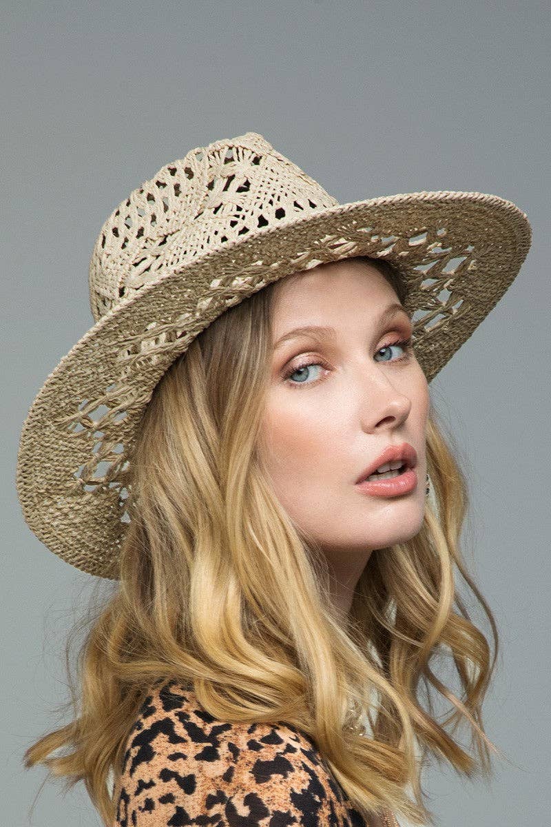 Open-Weave Panama Hat: Montana Boho Western Spirit Accessories
