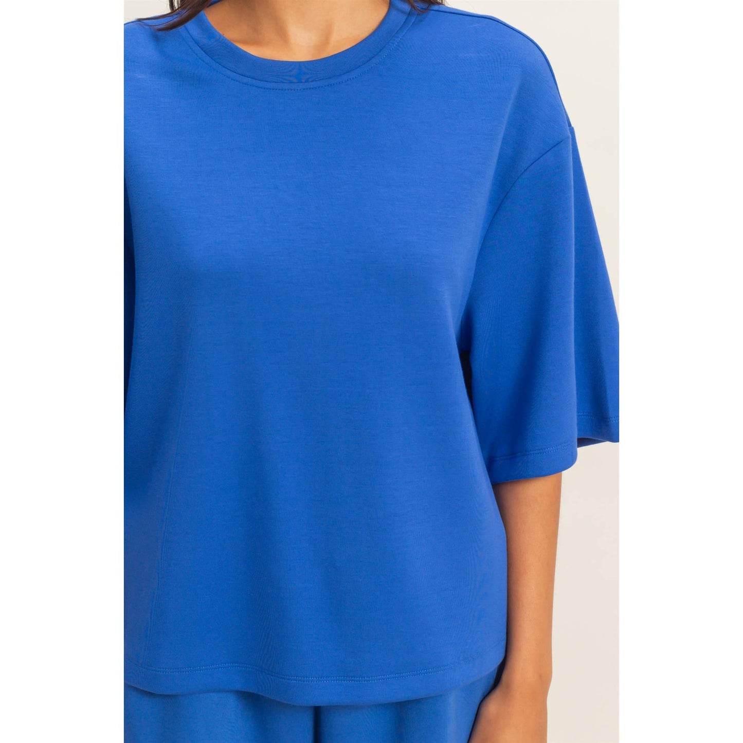 Scuba Short Sleeve Boxy Top