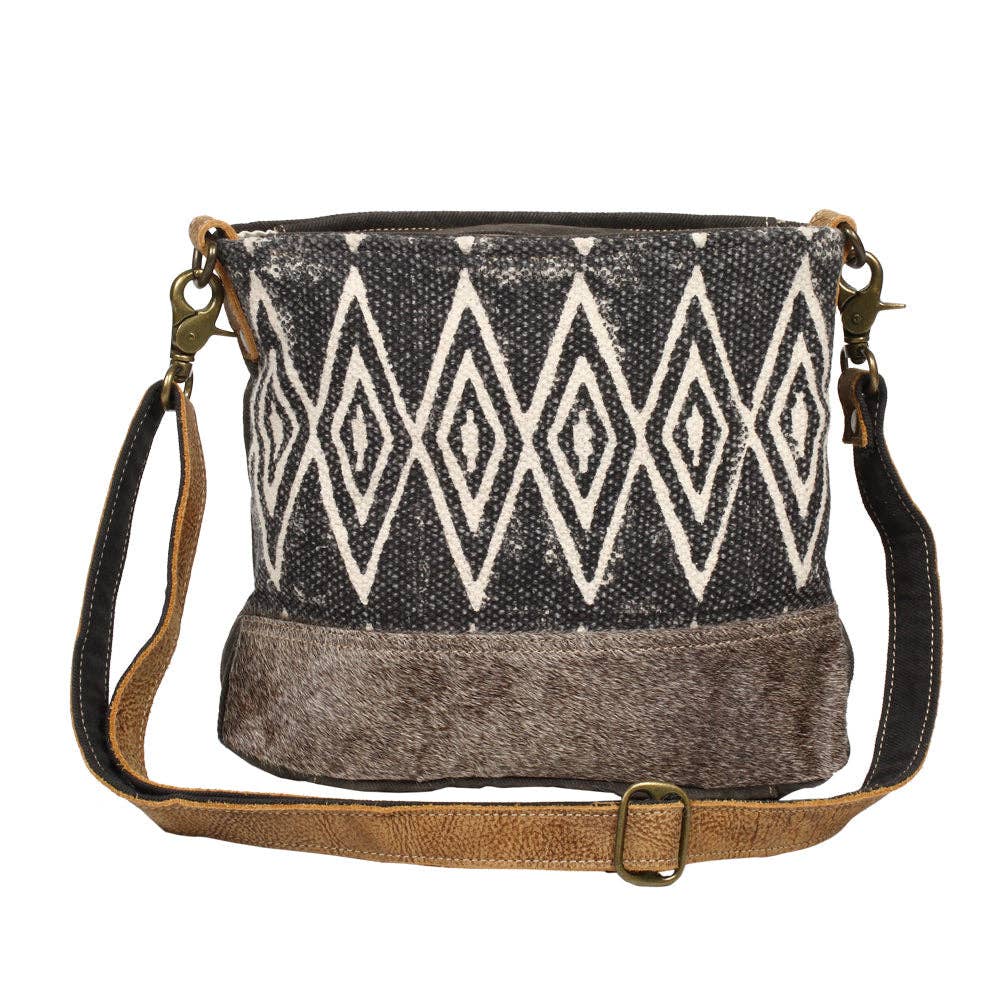 Azure Printed Shoulder Bag—Montana Boho Western Spirit Fashion