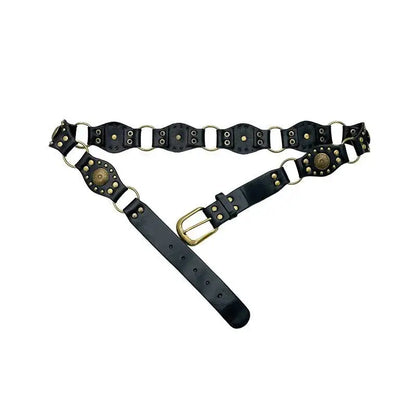Montana Boho Western Spirit Fashion: This yummy fashion speaks to your boho western spirit, and this statement is a true Yellowstone-Vibe. Belt in Black or Brown Vegan Leather