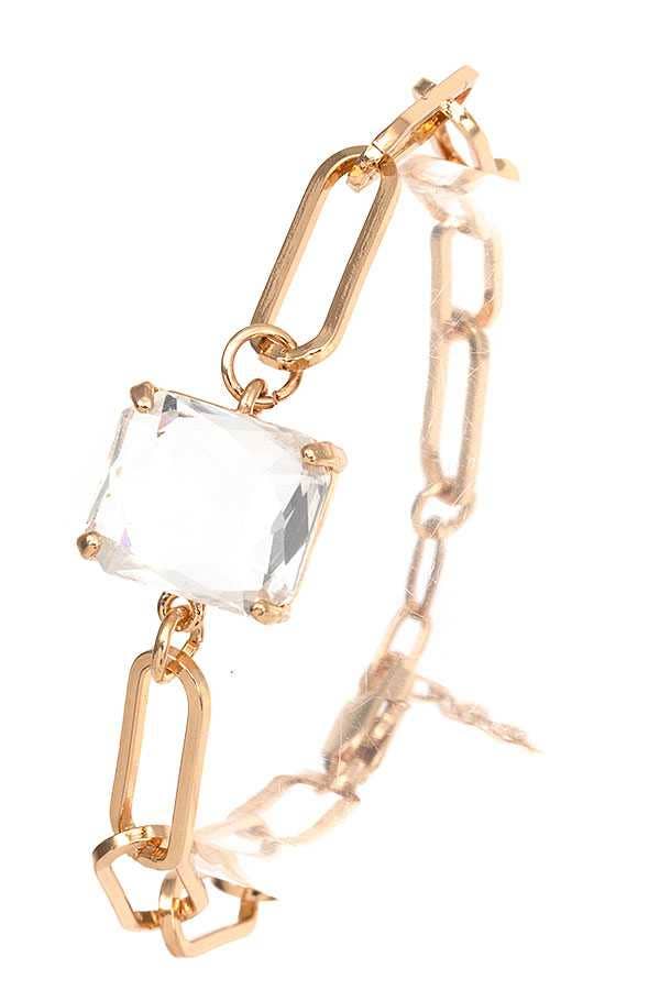 "Ripples of YELLOWSTONE" Jewelry: FACETED GEM CHAIN BRACELET