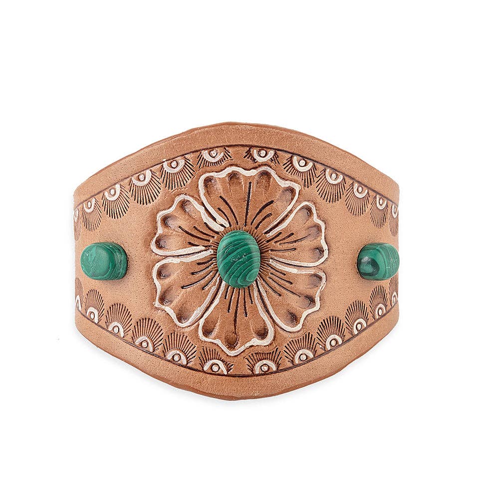 Jasmine's Bloom Cuff Bracelet: Montana Boho Western Spirit Jewelry: