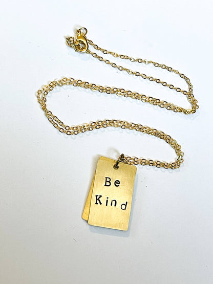 Montana Boho Western Spirit Jewelry: These gorgeous earring: ‘Be Kind…of a bitch necklace in gold tone