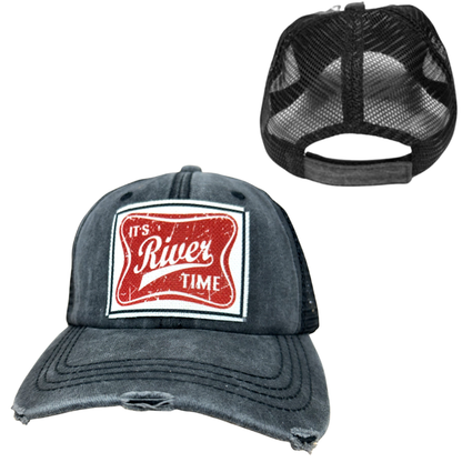 IT'S RIVER TIME | UNISEX HAT | DISTRESSED: Montana Boho Western Spirit Accessories: