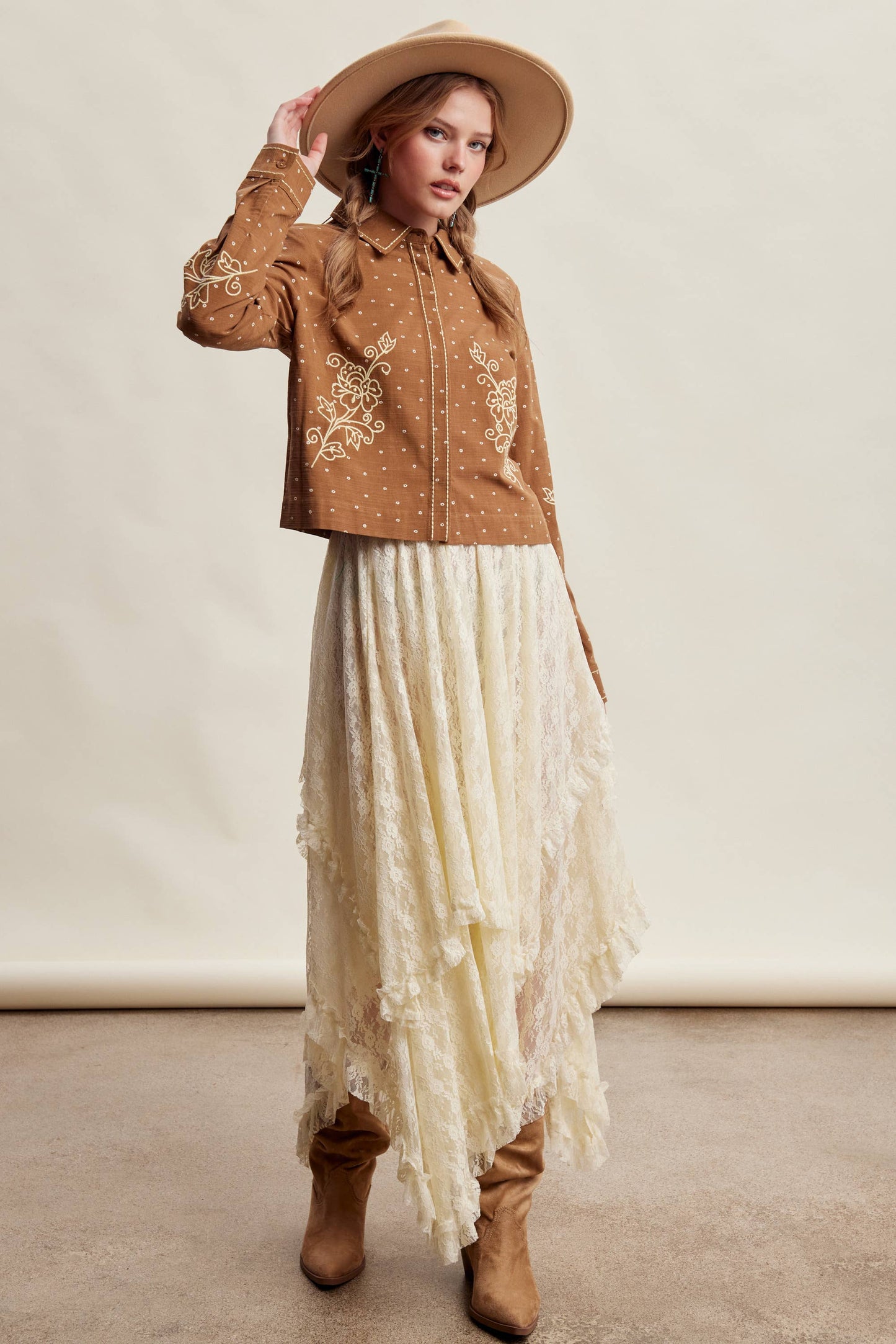 Embroidered Western Cotton Shirt