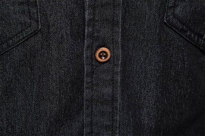 Boyfriend Western vintage relaxed fit denim shirt