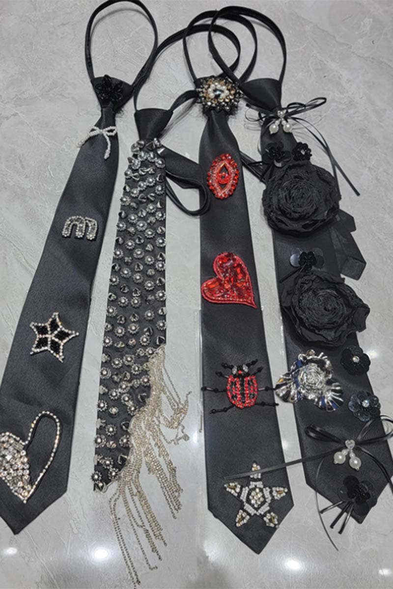 Be A Show-Stopper—Simply IRRESISTIBLE: Embellished Fringe Statement Tie