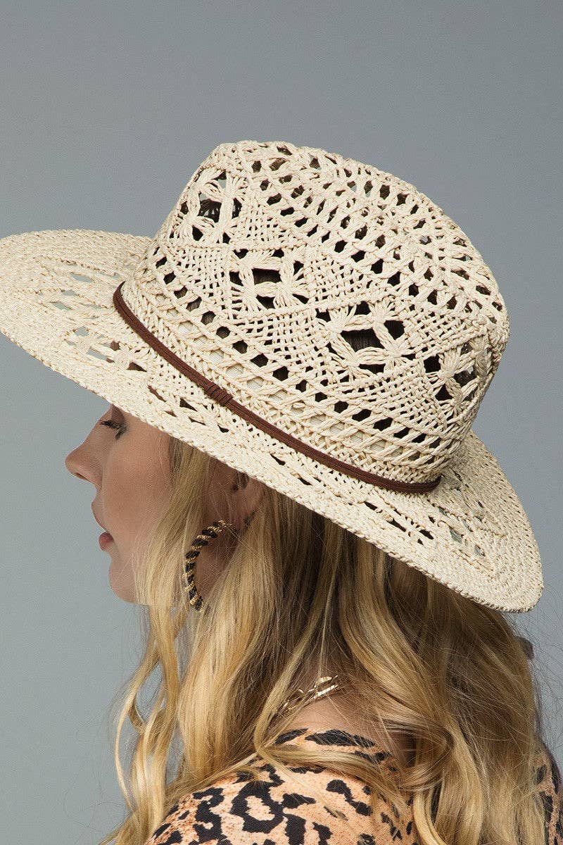 Open-Weave Panama Hat: Montana Boho Western Spirit Accessories