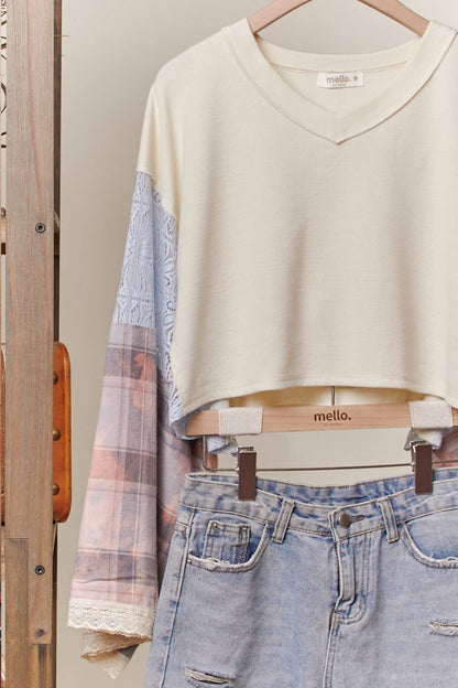 Montana BOHO Vibe: Peace Sign Patchwork Top