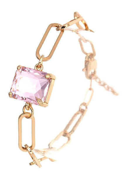 "Ripples of YELLOWSTONE" Jewelry: FACETED GEM CHAIN BRACELET
