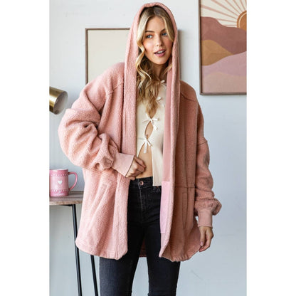 Lightweight Fleece Hooded Jacket