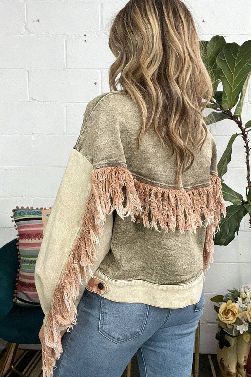 Montana Boho Western Spirit Fashion:&nbsp;Stylish Patchwork Denim Jacket