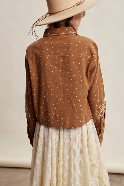 Embroidered Western Cotton Shirt