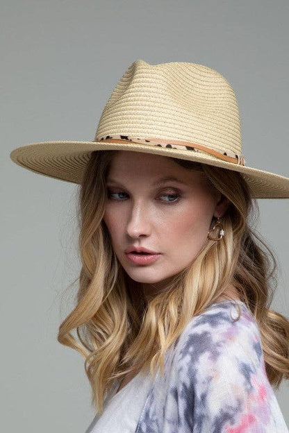 Panama Hat with Double Trim: Montana Boho Western Spirit Accessories