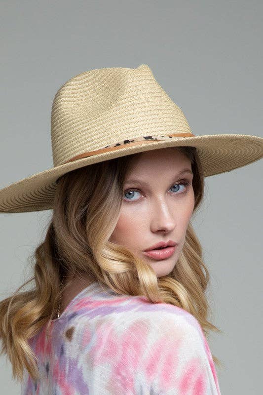Panama Hat with Double Trim: Montana Boho Western Spirit Accessories