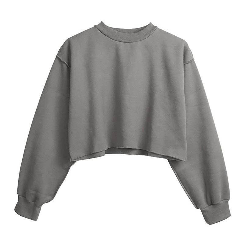 Butter SOFT: Cropped Sweatshirt (Long Sleeve)