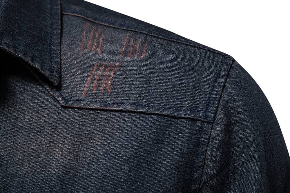 Boyfriend Western vintage relaxed fit denim shirt