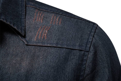 Boyfriend Western vintage relaxed fit denim shirt