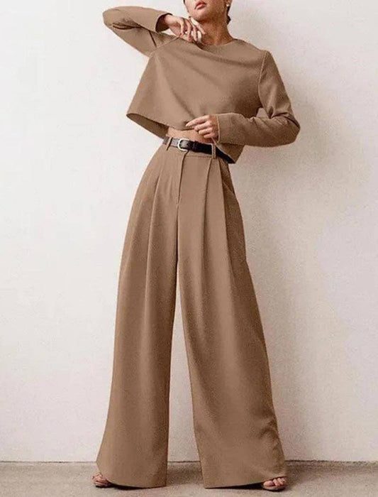 Be A Show-Stopper—Simply IRRESISTIBLE:&nbsp: Relaxed Two-Piece Long Sleeve Set