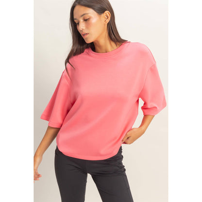 Scuba Short Sleeve Boxy Top