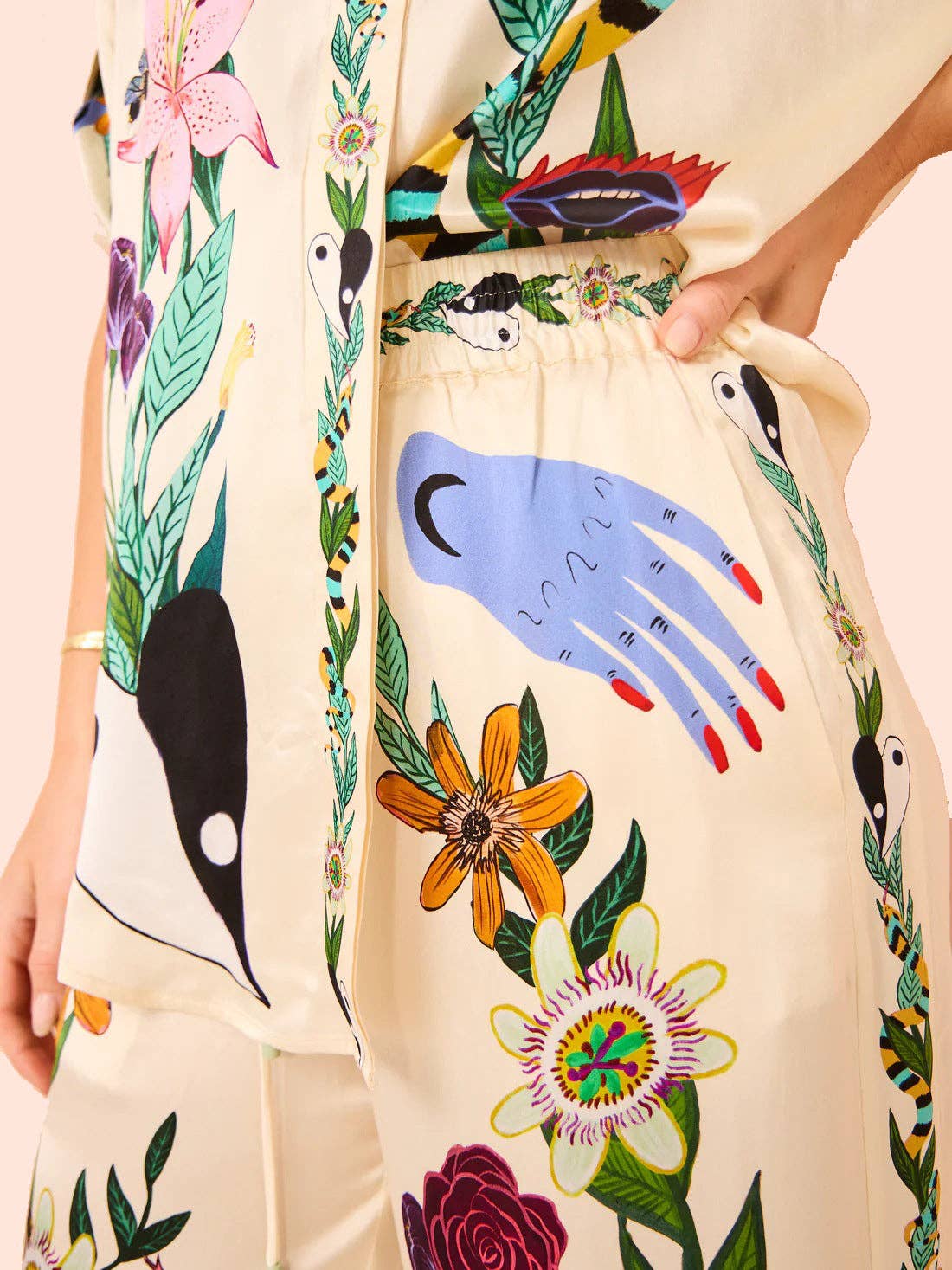 Graphic Print Shirt & Pants Set: Be A Show-Stopper—Simply IRRESISTIBLE: