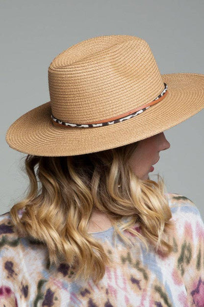 Panama Hat with Double Trim: Montana Boho Western Spirit Accessories