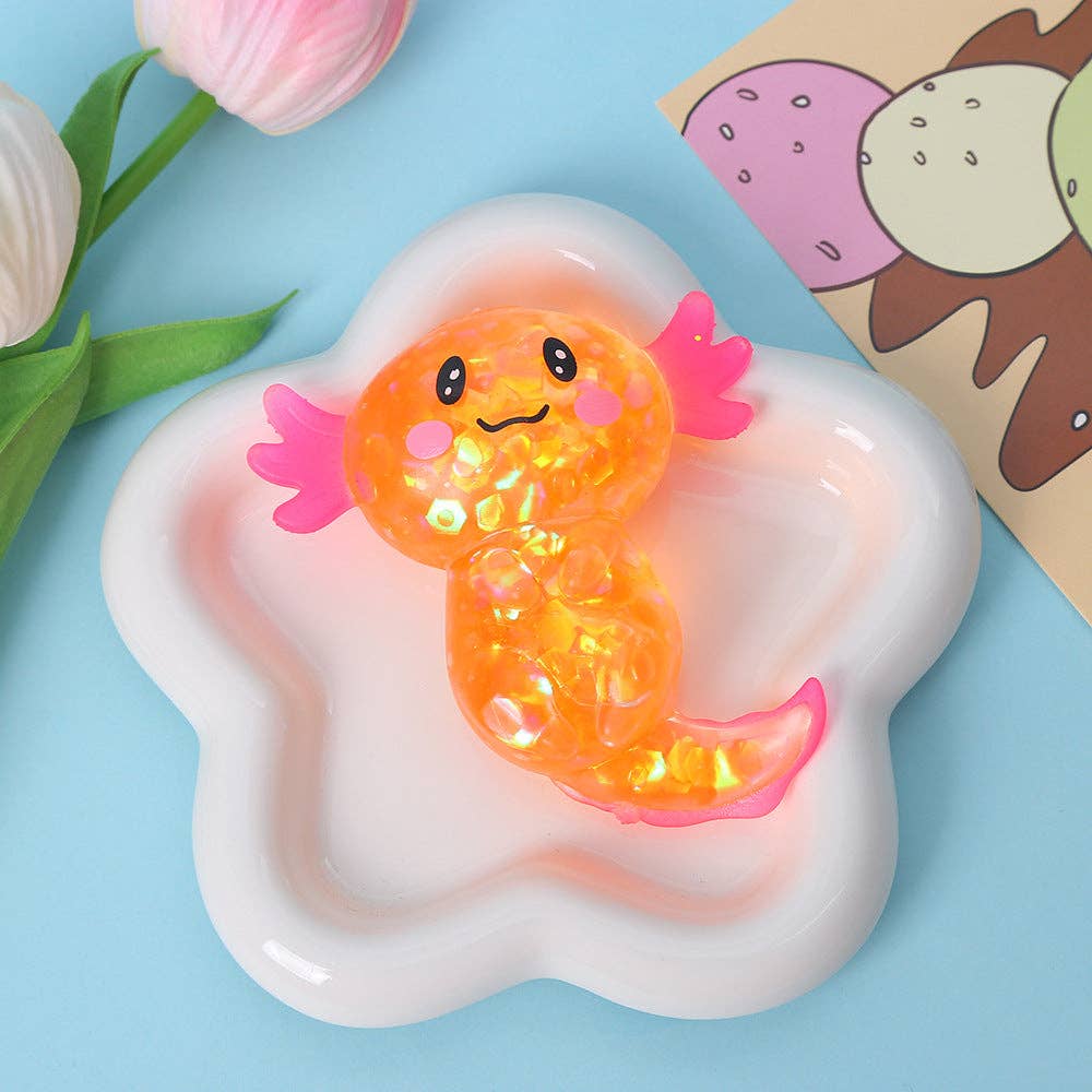 Sequin Salamander Squishy Sensory Toy