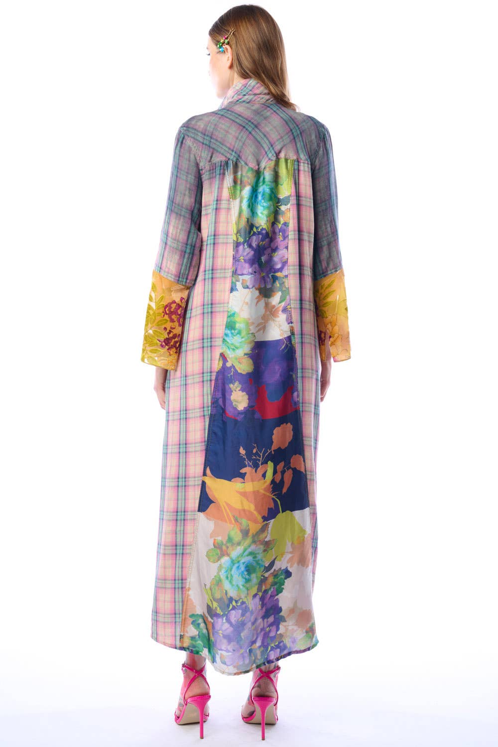 BoHO Fashion: Wendall Pink Plaid Duster— FREE SPIRIT DREAMER Series: Boho & Free-People loving styles.