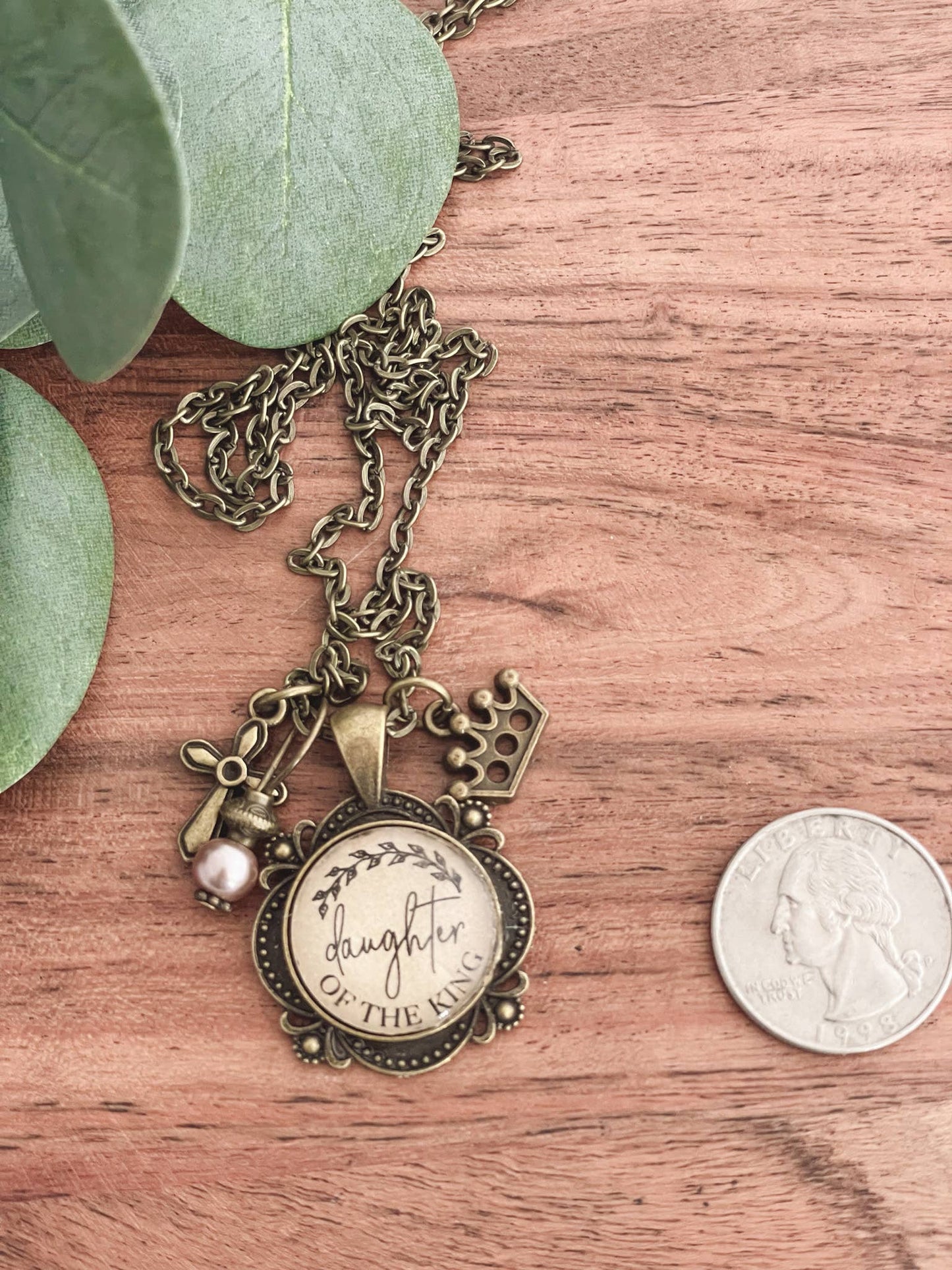 Touches of Faith: Daughter of the King Necklace Christian jewelry gift:Montana Boho Western Spirit Jewelry:
