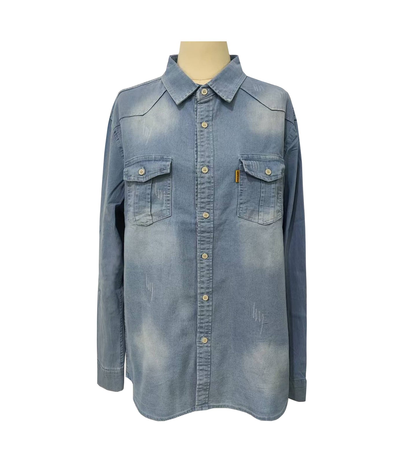 Boyfriend Western vintage relaxed fit denim shirt